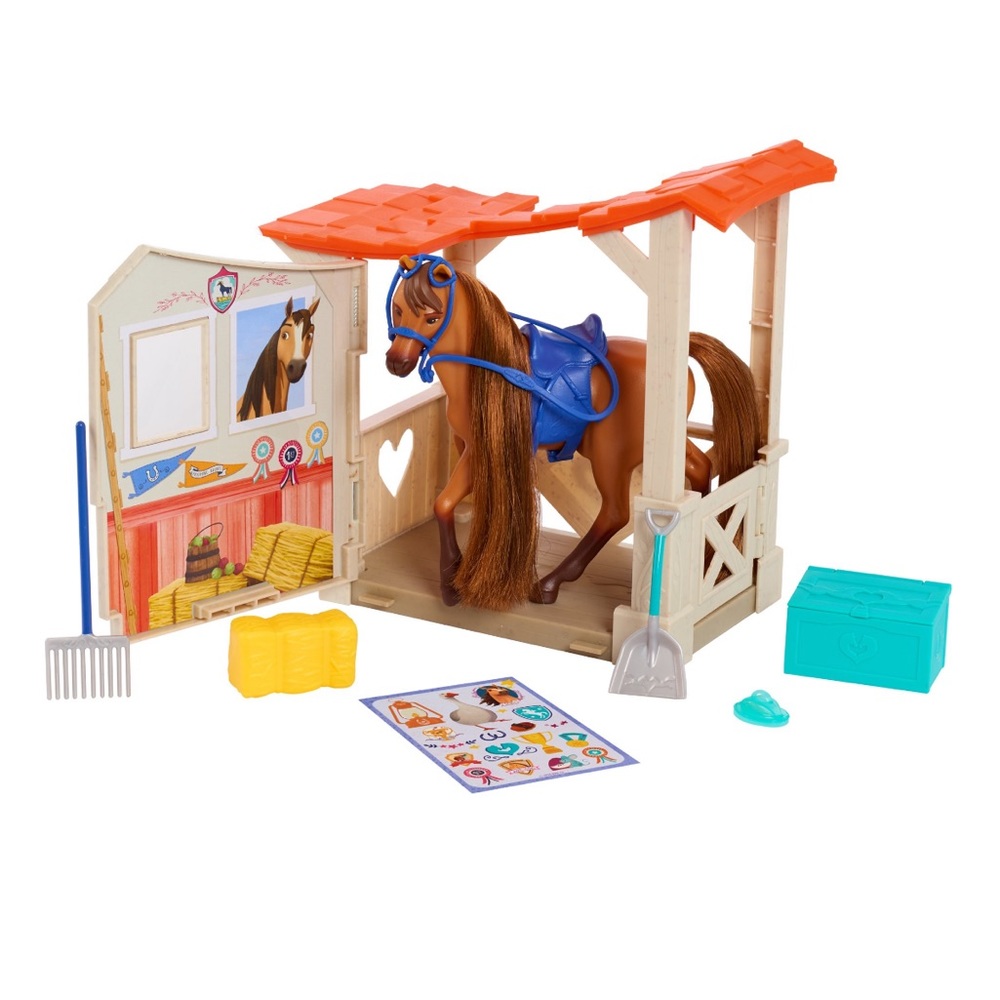 Spirit Riding Stable and Horse Accessory Set NEW